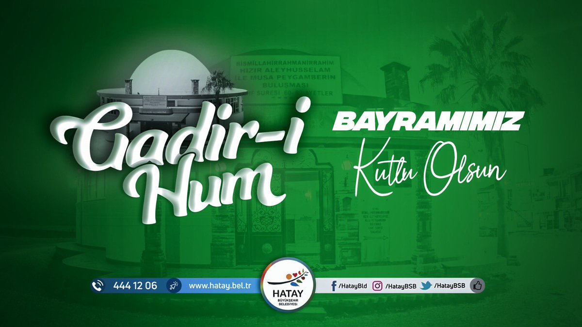 Birlik, beraberlik ve kardeşlik duygularının pekiştiği, dayanışmanın ön plana çıktığı Gadir-i Hum Bayramı’nı kutlar, bu anlamlı bayramın ülkemize ve tüm dünyaya sevgi, barış ve huzur getirmesini dileriz.