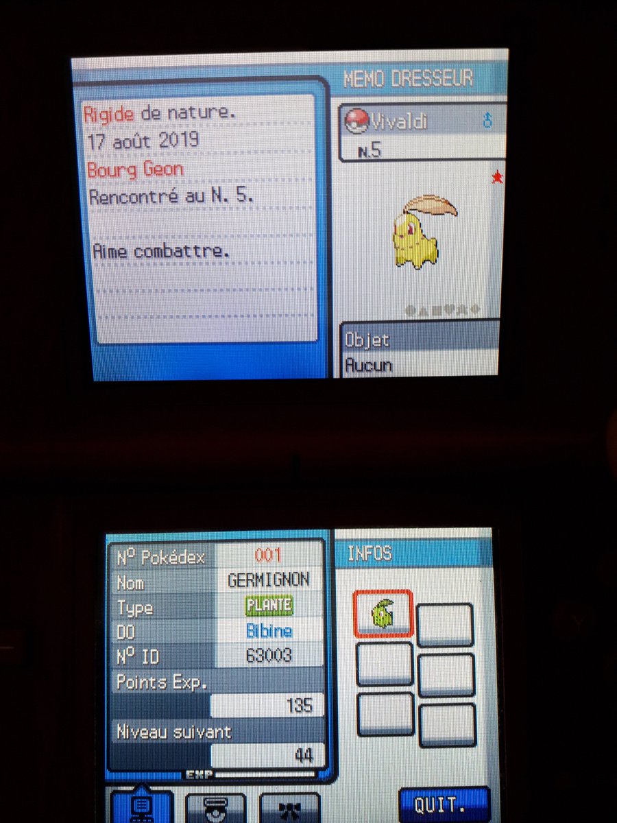 BibineAmbrine's tweet photo. Et voilà 😁 le petit starter shiny qui tombe en 2074 SR (soit 6222 pokémon vue). Je vais pouvoir commencer l'aventure. J'aurai préféré Kaïminus mais au moins ce n'est pas un doublon!
@GalinoTV @TheHolomovement #shinypokemon #ASLB https://t.co/A6gJfvS9vn