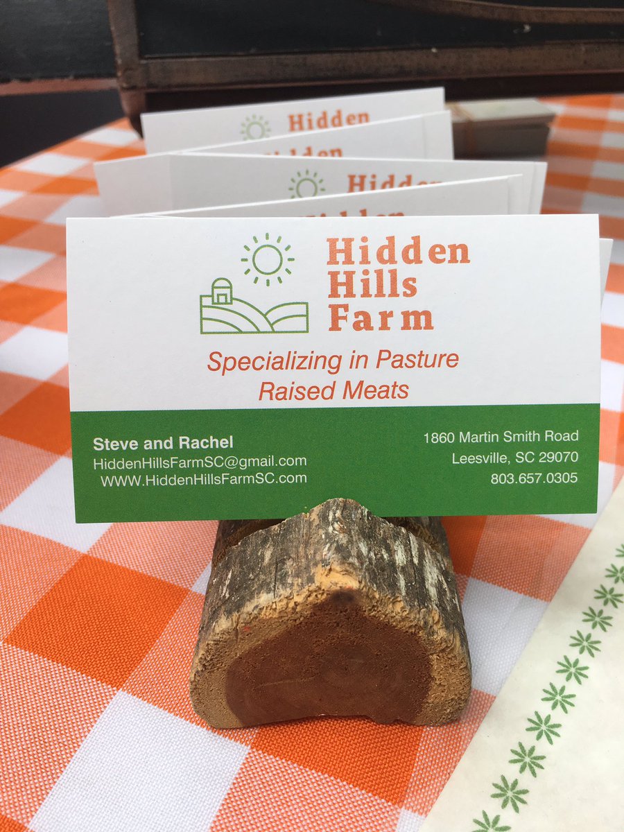 LaurenAMorris's tweet photo. #HiddenHillsFarmSC has amazing #LOCAL Chicken, Eggs and Pork! Another Great @SodaCitySC stop on Saturdays!! #PastureRaised #RedWattle #FreeRangeEggs #EatLocal #FamouslyHot #SodaCitySC https://t.co/iZeiFSkw2j