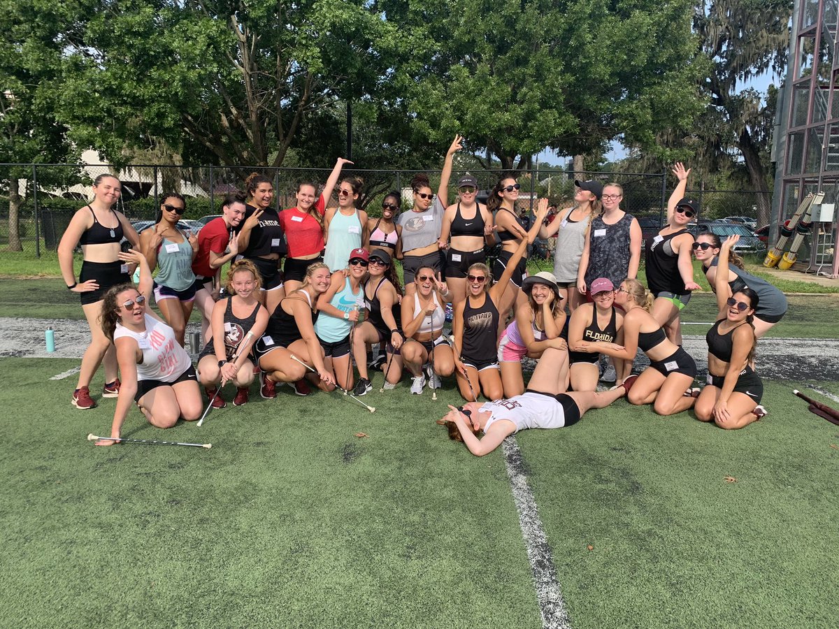 Our visual team vets are back and hard at work this morning! Game in two weeks! Lots to do! <a href="/FSUcolorguard/">FSU Color Guard</a> <a href="/FSUMajorettes/">FSU Majorettes</a>