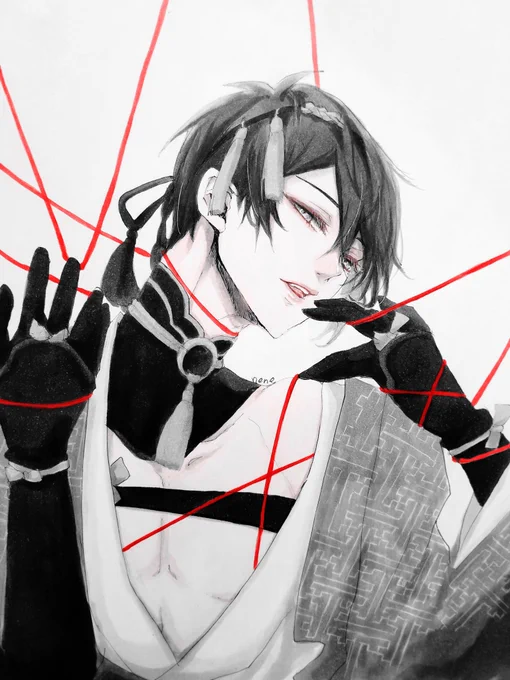 #モノクロにするとカッコ良く見える魔法がかかる
モノクロも好きだけど、赤だけ残る加工が好き??? 