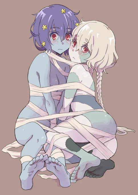 寝てたら絡まっただけ #ゾンビランドサガ 