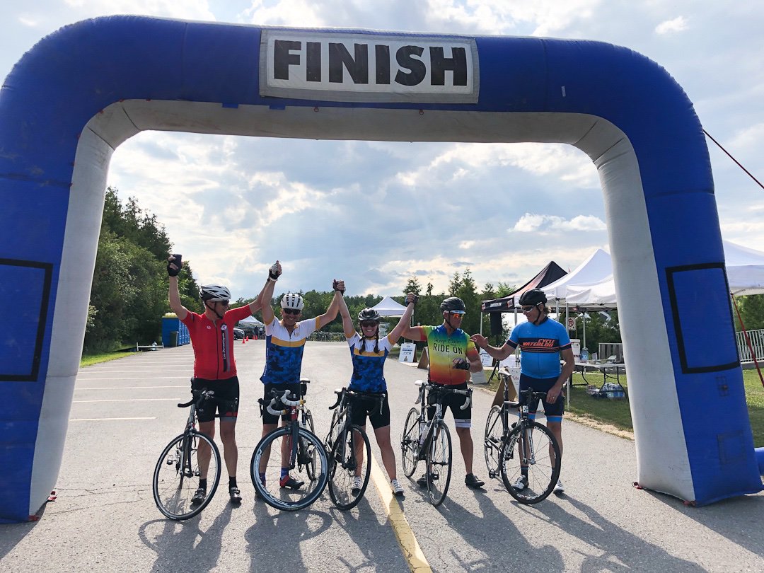 Tour For Kids with my 165 k ride partners yesterday! Great charity for kids’ cancer camps. You can support the kids on my page: tourforkidsontario.greatfeats.com/tim-buckley-2 #tourforkids #kidscancer