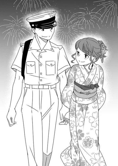 制服と浴衣、めっちゃいいと思うんだけど、着て行かないだろうなぁ 