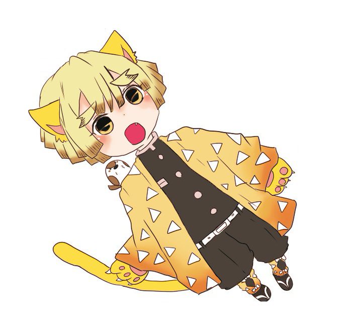 みそこ@天官賜福読了さんがTwitterに投稿した我妻善逸(鬼滅の刃)のイラスト。