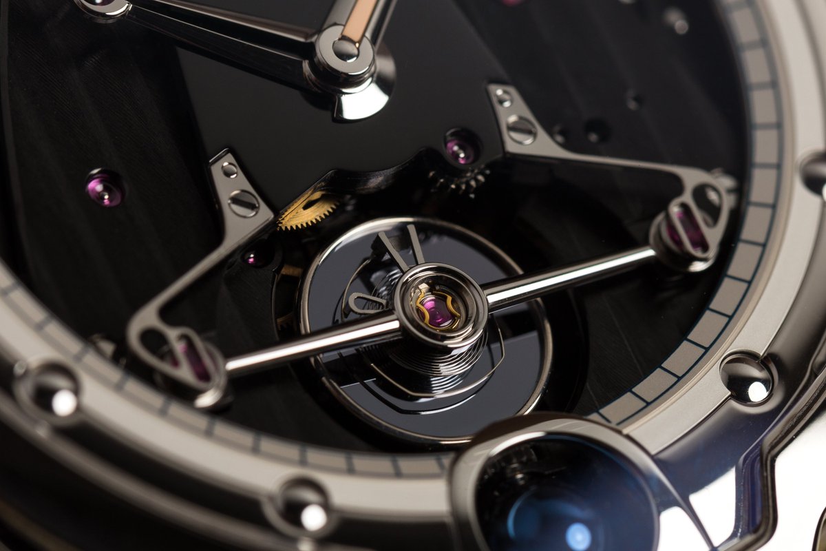 1916company's tweet photo. #WOTD De Bethune DB28 "Aiguille d'Or" Limited Edition (DB28TIS8NAD) manual-wind watch, features a 43mm titanium case surrounding a black skeletonized dial on a black alligator strap. Shop Now! https://t.co/zKXDQiy4R9
#watchbox #debethune #db28 https://t.co/qXETCqNYe2