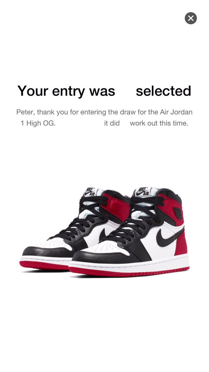 SOLE LINKS on Twitter "YOUR ENTRY WASN'T SELECTED🤦🏾‍♂️"