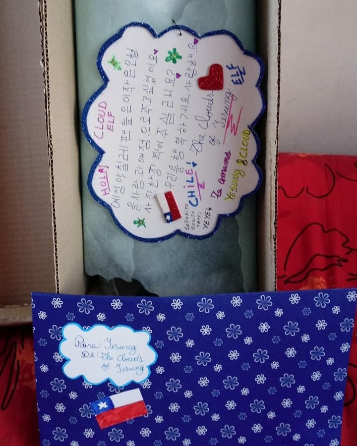 thecloudsofys's tweet photo. ☁️El regalito de Yesung se fue a Corea!!
Esperemos que llegue sanito y que nuestro Yesung pueda recibir en sus manitos el regalo de parte de Chile!
Gracias a todas las personitas que participaron en la rifa y ayudaron! 💕
☁️The Clouds of Yesung ☁️
#yesung #elf #cloudyesung https://t.co/MxzUd30NUu