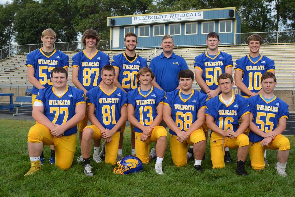Senior football players.