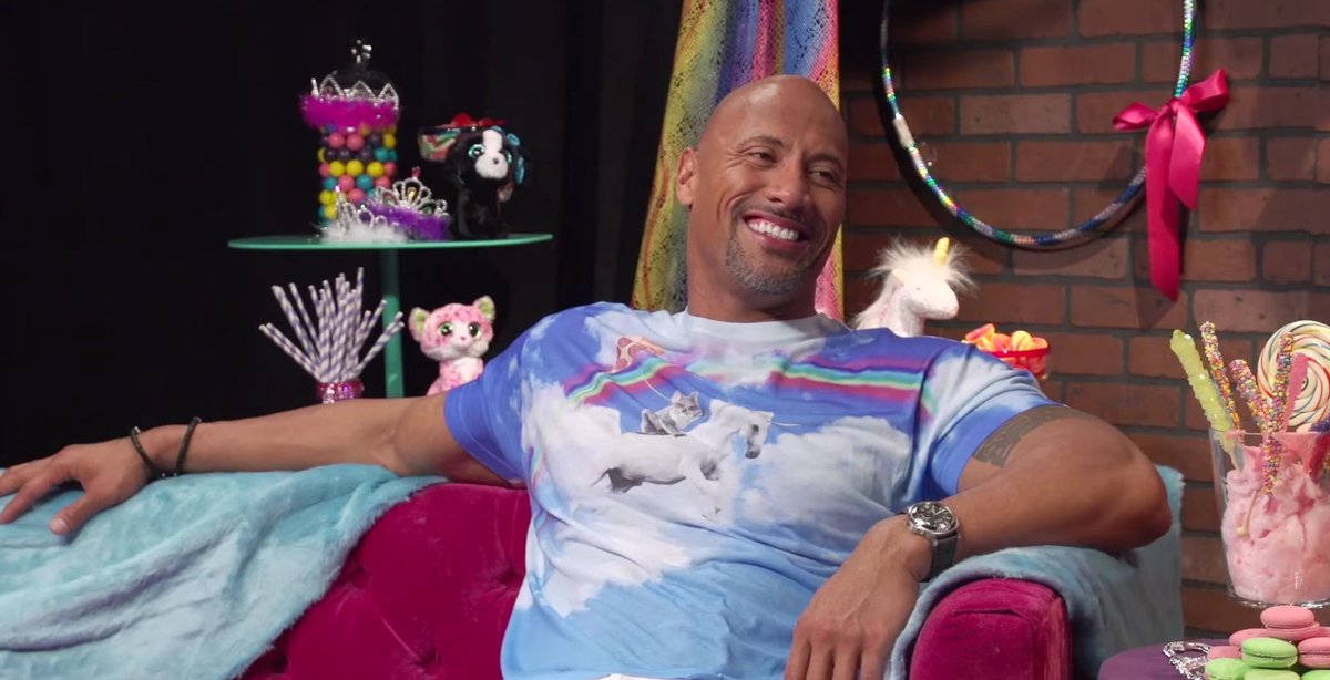 マナミーjr در توییتر ゆめかわいい世界観が似合う筋肉俳優ロック様