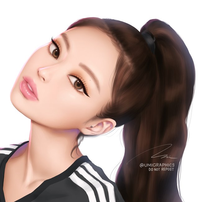 「I drew jennie's new icon! ??
#BLACKPINK 」|KAIのイラスト