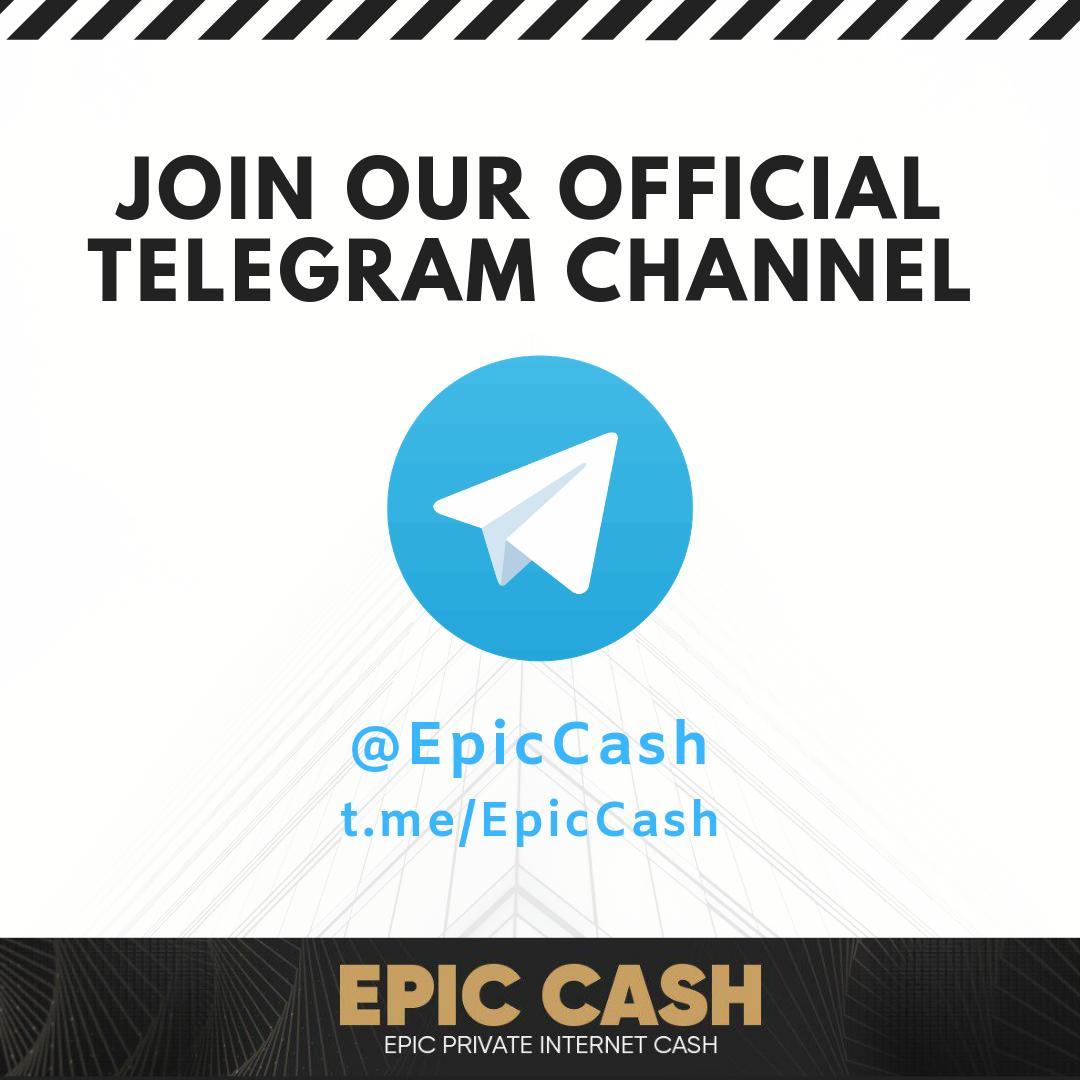 EpicCashTech's tweet photo. Make sure to join the #EpicCash Telegram channel.

#Crypto #Cryptocurrency #ProofofWork #MimbleWimble
https://t.co/MaIvwoSEel https://t.co/a01oDSmaMa