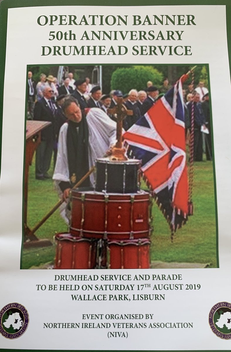 ALieutenancy's tweet photo. The Lord-Lieutenant took the salute today at the 50th Anniversary of the start of Operation Banner #AntrimLieutenancy #OpBanner50 #CountyAntrim #Lisburn @lisburnccc https://t.co/SWWAvPsLED