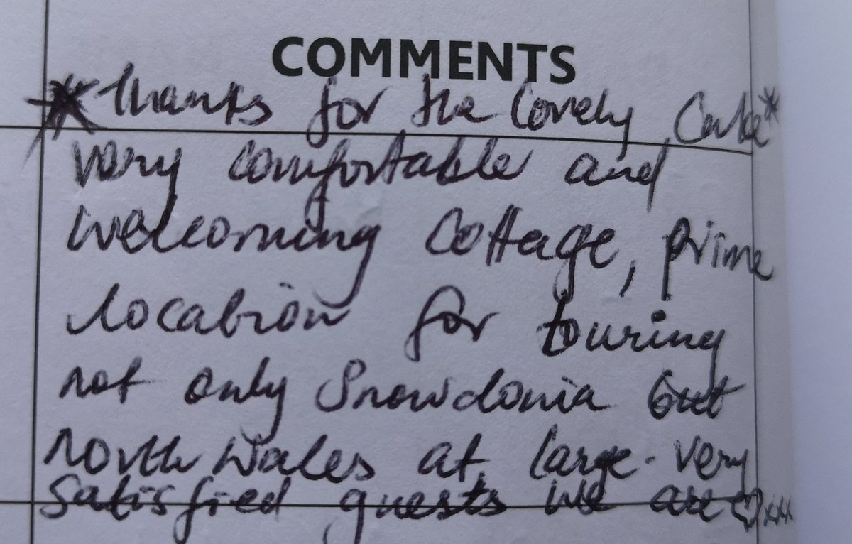 Another 😁 family!! Chuffed to bits with their comments! We agree 100%! 😍 <a href="/GoNorthWales/">Go North Wales 🏴󠁧󠁢󠁷󠁬󠁳󠁿</a> <a href="/NWTBiz/">North Wales Tourism</a> <a href="/GoSnowdonia/">Snowdonia Attractions</a> Book our great cottage through <a href="/sykescottages/">Sykes Holiday Cottages</a>
