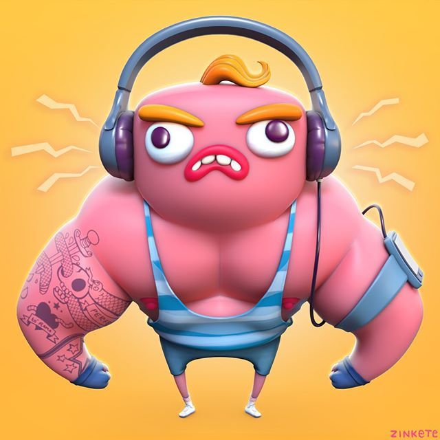 zinkete's tweet photo. Croissant Boy a.k.a El Petaito. Chest Press expert, squats n00b.
.
.
.
I’ve re-rendered this character from 2015 in order to practice lighting and materials, and apply new things I’ve learnt in this 4 years since I made the original one.
.
.
.
#3d #3dsma… https://t.co/FdYbVXupry https://t.co/y5nkfAnFQY