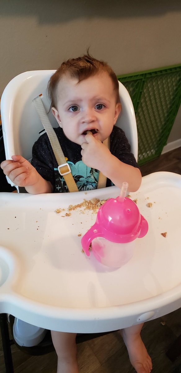 VeroGL333's tweet photo. Rio trying Wafer Sticks. He actually said yummy lol https://t.co/ze8KMt6KVo