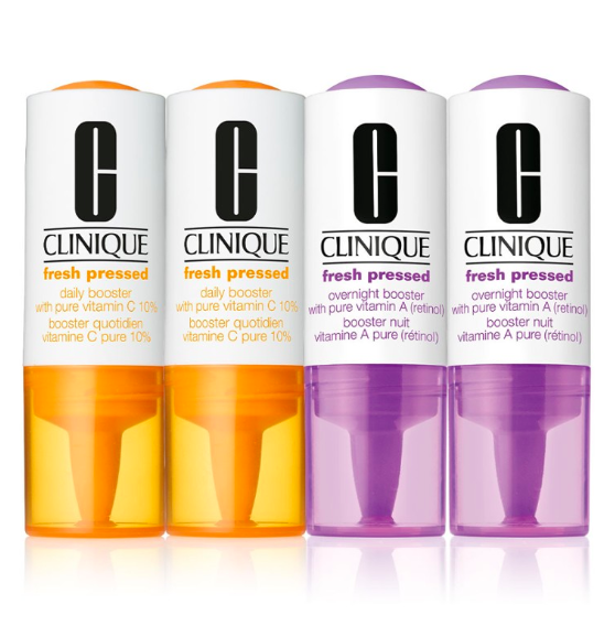 davelackie's tweet photo. Calling all skincare lovers! I'm giving away Clinique Fresh Pressed Clinical Daily Booster with pure Vitamin C + Overnight Booster with pure Vitamin A. To enter, follow @davelackie &amp; RT https://t.co/mfvliK6HtW