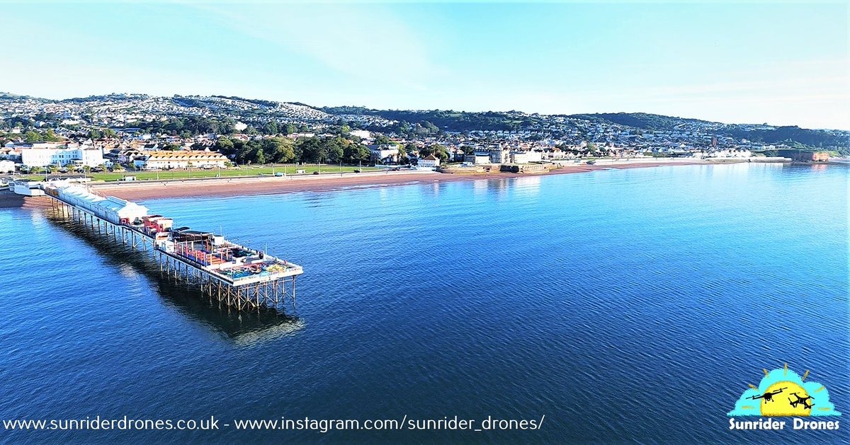 @PaigntonPier Just after sunrise at the start of another spectacular day in Torbay #englishriviera #drones #hexacopter #flightoverwater #caaapproved #pfco #torbay #yuneec #typhoonhplus