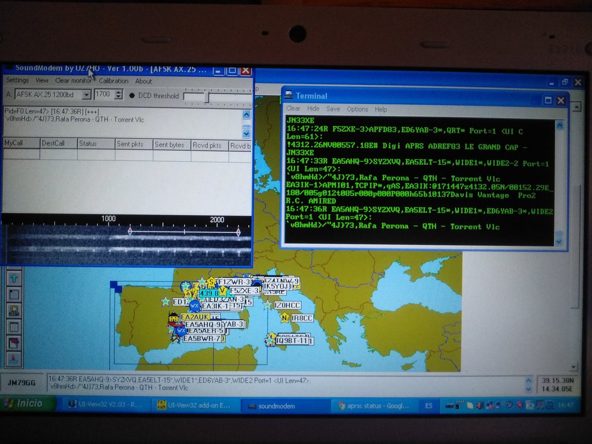 ea5bwr's tweet photo. #hamr New live for an old glory @kenwoodhamradio #TR7625 now serving as #APRS I-gate with #soundmodem and #Uiview32. A small break for my #TMD700 in these hot days. https://t.co/rfaEB2xhxi