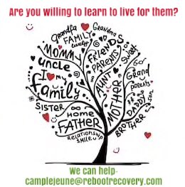 LejeuneReboot's tweet photo. So often those who serve are willing to die for one another yet don’t know how to live when they return. Reboot Camp Lejeune can help guide you to healthy! New course starts 9/13/19 contact us at camplejeune@rebootrecovery.com https://t.co/1NWZ2AffJB