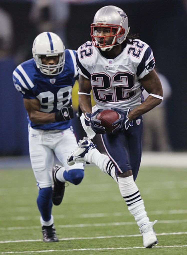 We've got Asante Samuel days left until the  #Patriots opener!A 4th round pick in '03, Samuel was a rare draft hit for Bill Belichick at CB. His 5-year Pats career included 22 INTs & an All-Pro nod in '07His 5 playoff INTs are the most by a Pats corner during the dynasty run