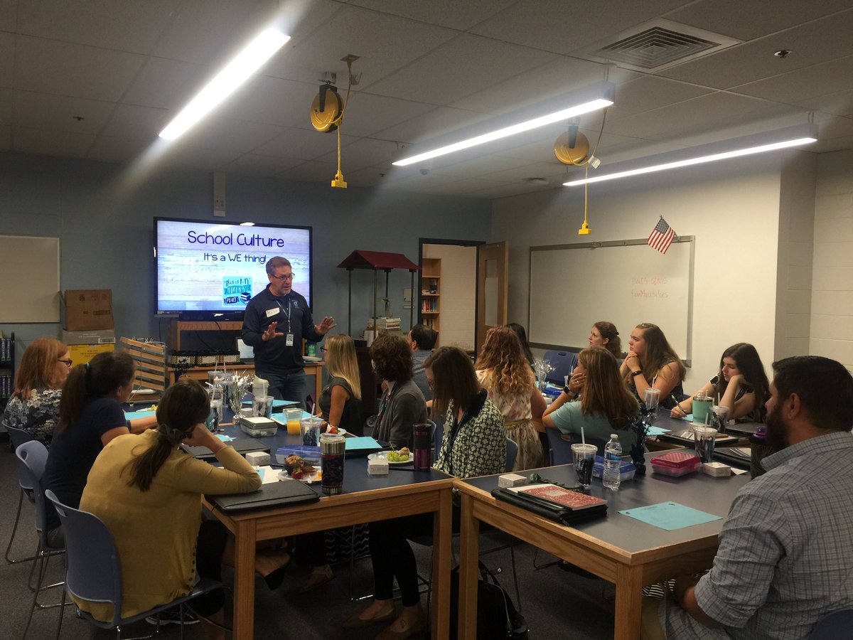 SaundersPWCS's tweet photo. We are electrified with the energy our new staff brought in with them yesterday! Excited to get the entire family back together on Monday and continue the momentum! Welcome to the #WEThing. #SMSProud #pwcsmentors  #pwcsconnect  #mentoringmatters #firstyearsuccess https://t.co/mE6E2cOAFJ