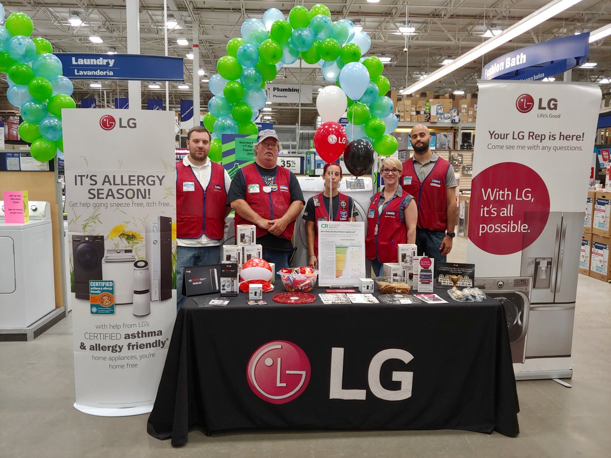 LGLaurenGrenier's tweet photo. LG HA Assisted Sales for Tax-free Weekend at Lowe's 2386 Ware, MA #LGHANortheast
#LGHABoston
#MATaxFreeWeekend @LGUS
@LGRickSliney @LGBenBrown @LGGabyRivera @Lowes https://t.co/NeITK2xuRs