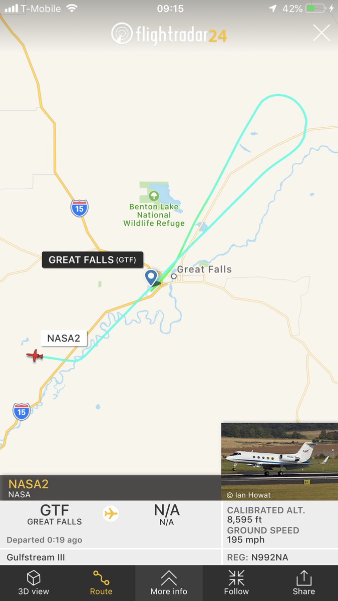 SLCScanner's tweet photo. #NASA2 Took off from #GTF Declared #Emergency after takeoff #Squawk7700 Aircraft: Gulfstream G-III
Reg: N992NA photos
Serial #: 309
Airline: United States - National Aeronautics and Space Administration https://t.co/ahtE1KzylO