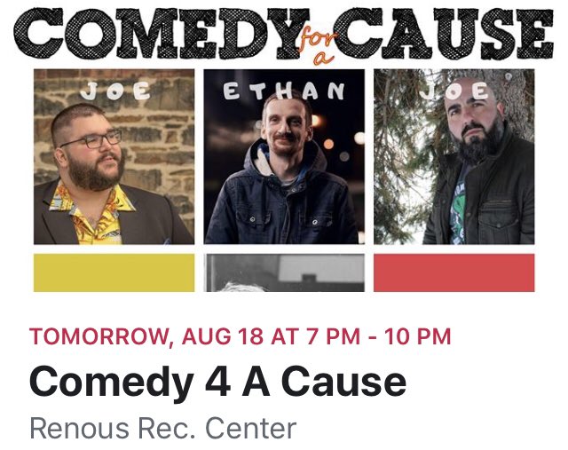 WeAreRenous's tweet photo. #Comedy4ACause happening tomorrow night at the Renous Rec at 7pm... @jimmymackinley, @realfakemattk and crew will be there with many laughs. Tickets are $20... Blackville Trio Pizza, Renous Convenience and at the door. Check it out... https://t.co/Q31uSDI5HT⦠https://t.co/fwWy2UQ9cr