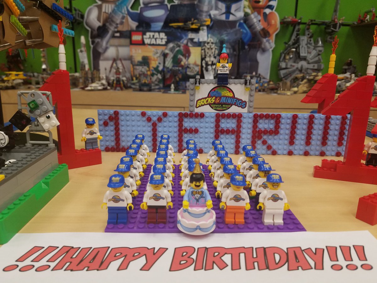 bricks and minifigs birthday