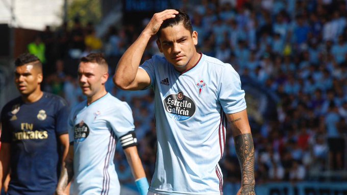  El 'Toro', tras fallar una ocasión de gol.