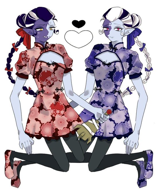 白黒無常のtwitterイラスト検索結果 古い順