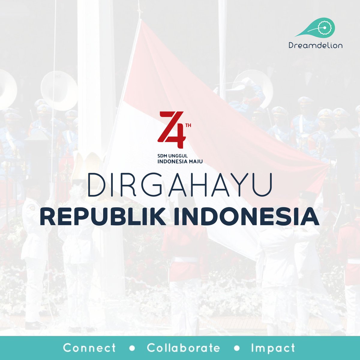 [HARI KEMERDEKAAN INDONESIA]

Untukmu negeriku tercinta,
Merdeka!
Dirgahayu Indonesia! 
Dirgahayu negeriku! 

Semoga Indonesia semakin maju dan berkembang. Mari kita wujudkan Indonesia menjadi bangsa yang lebih baik lagi. 

#74thIndonesia
#HariKemerdekaanIndonesia