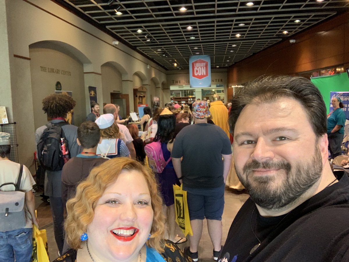 Do_You_Nerd's tweet photo. We love this con and look forward to it all year long!  If you see us here at LibraryCon, please come say hi!! #librarycon #librarycon2019 https://t.co/YWj2z1WV2G