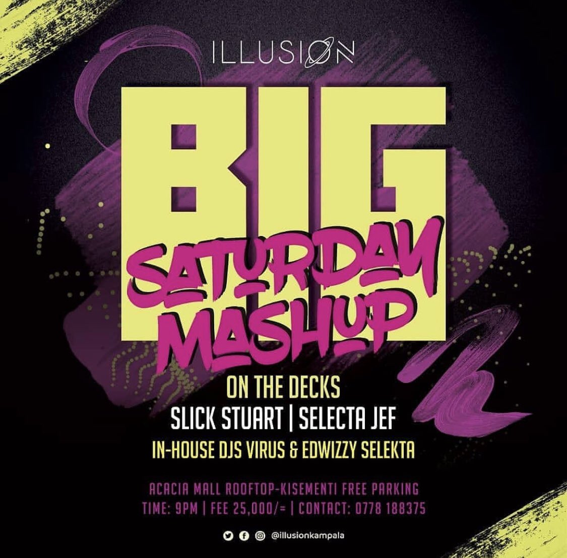 DebbyTheBoss1's tweet photo. #BiggerAndBigger @IllusionKampala #BigSaturdays we rocking tonight๐ฅ๐ฅ๐ฅ๐ฅ๐ฅ๐ฅ๐ฅ#SelectaJef #SlickStuart https://t.co/QxFczMTi4o