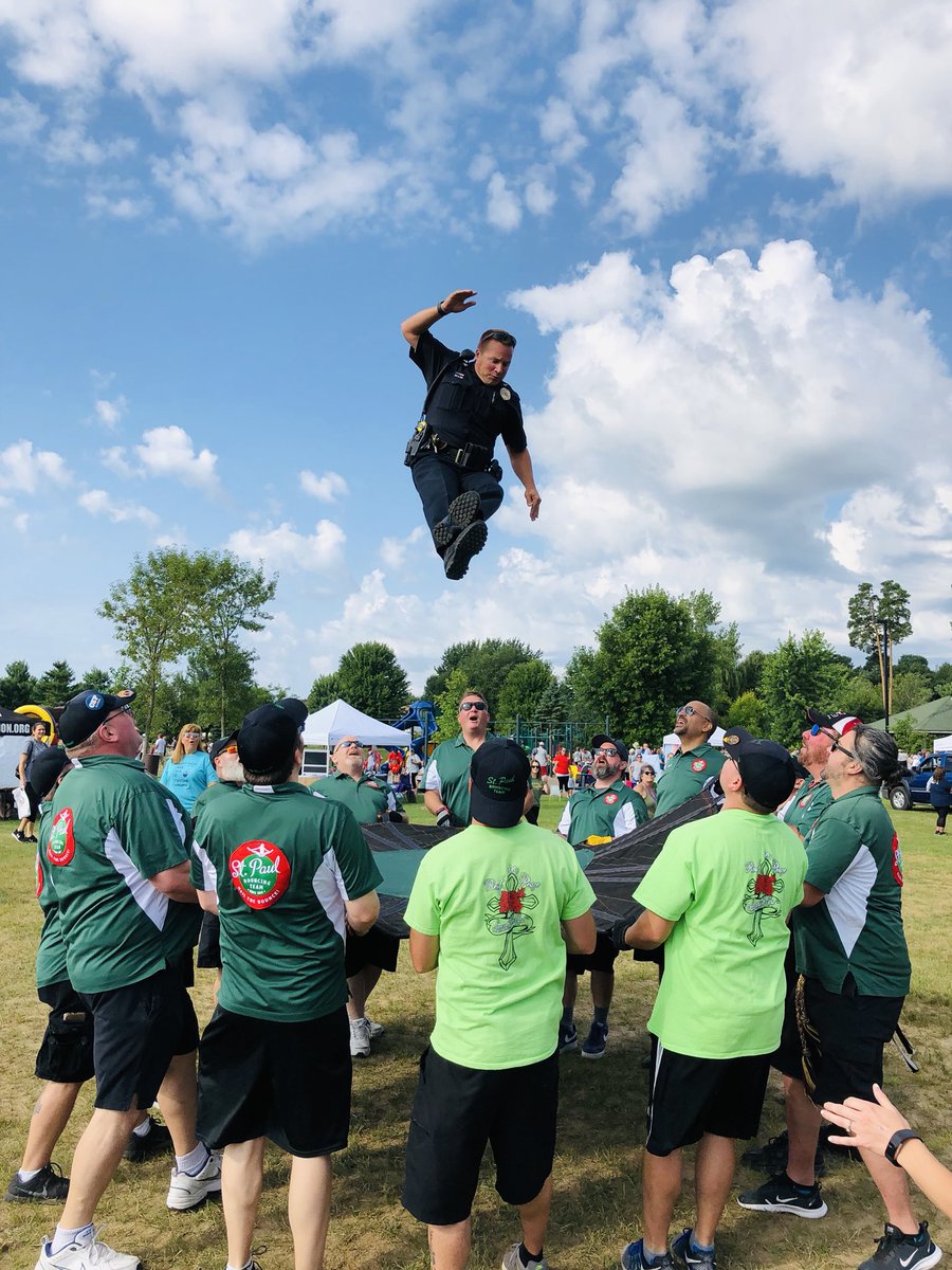 wyomingpd's tweet photo. If you’re going to get high, may we suggest our version? Fun morning at the Stomp Out Suicide run event, thank you to everyone who showed their support for this important cause! #communitypolicing https://t.co/cfDxSRdrI1