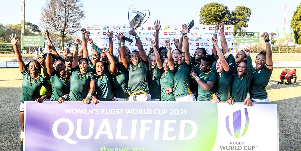 Congratulations to South Africa who have qualified for Women's Rugby World Cup 2021 #WRWC2021