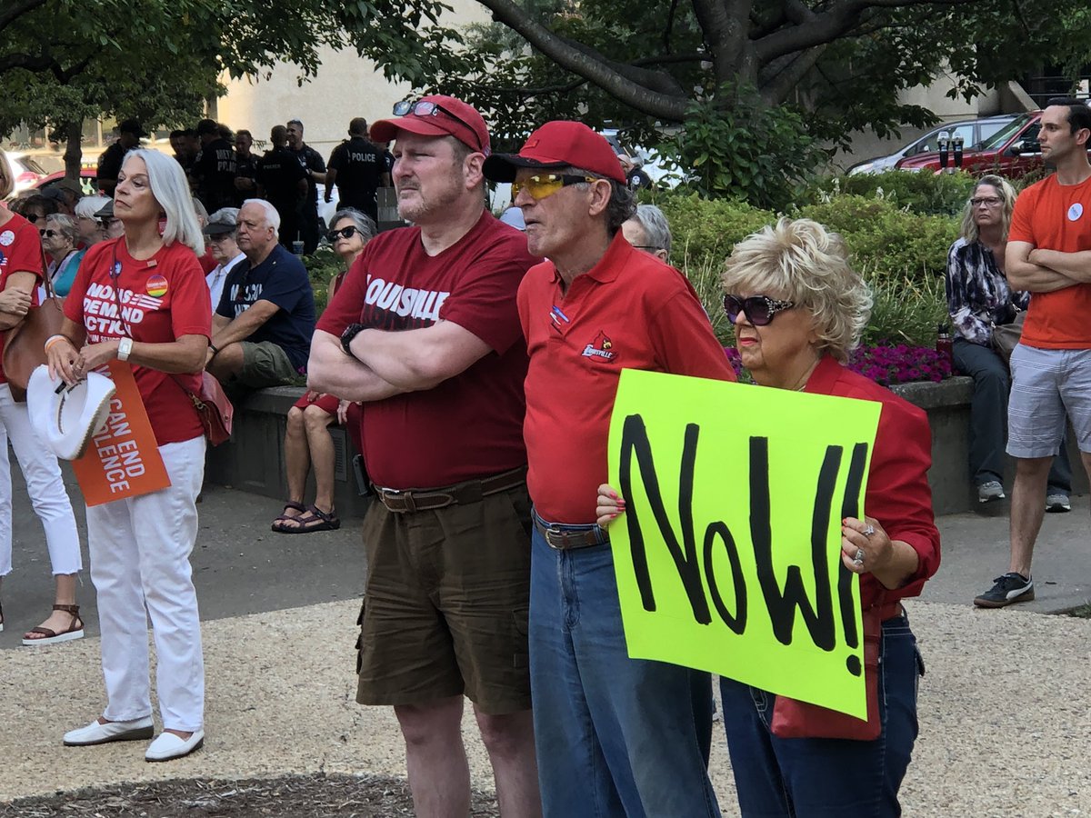 BillHollander's tweet photo. .@MomsDemand #RecessRally in Louisville, hometown of @senatemajldr. Folks from throughout Kentucky demanding action on common sense gun safety laws NOW! https://t.co/1GqRXrDfRt