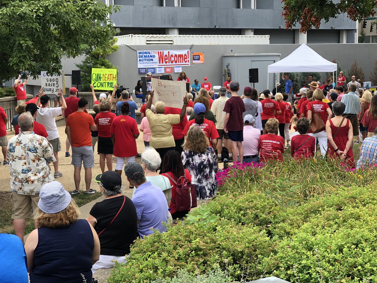 BillHollander's tweet photo. .@MomsDemand #RecessRally in Louisville, hometown of @senatemajldr. Folks from throughout Kentucky demanding action on common sense gun safety laws NOW! https://t.co/1GqRXrDfRt