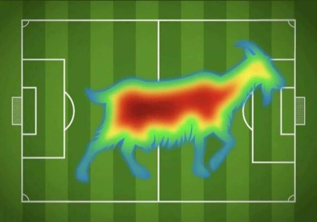tompauley8's tweet image. Pukki heat map v Newcastle today #ncfc