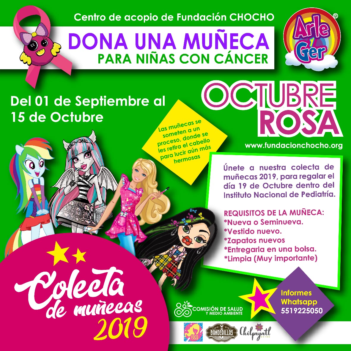 ArleyGer's tweet photo. Nos unimos a la causa de Fundación Chocho (@FundacionChocho) para reunir muñecas en buen estado durante todo septiembre. 🌈⭐🤗

¡Sumemos fuerzas para esta linda acción! ♥️ https://t.co/3t4ge9Cl8b