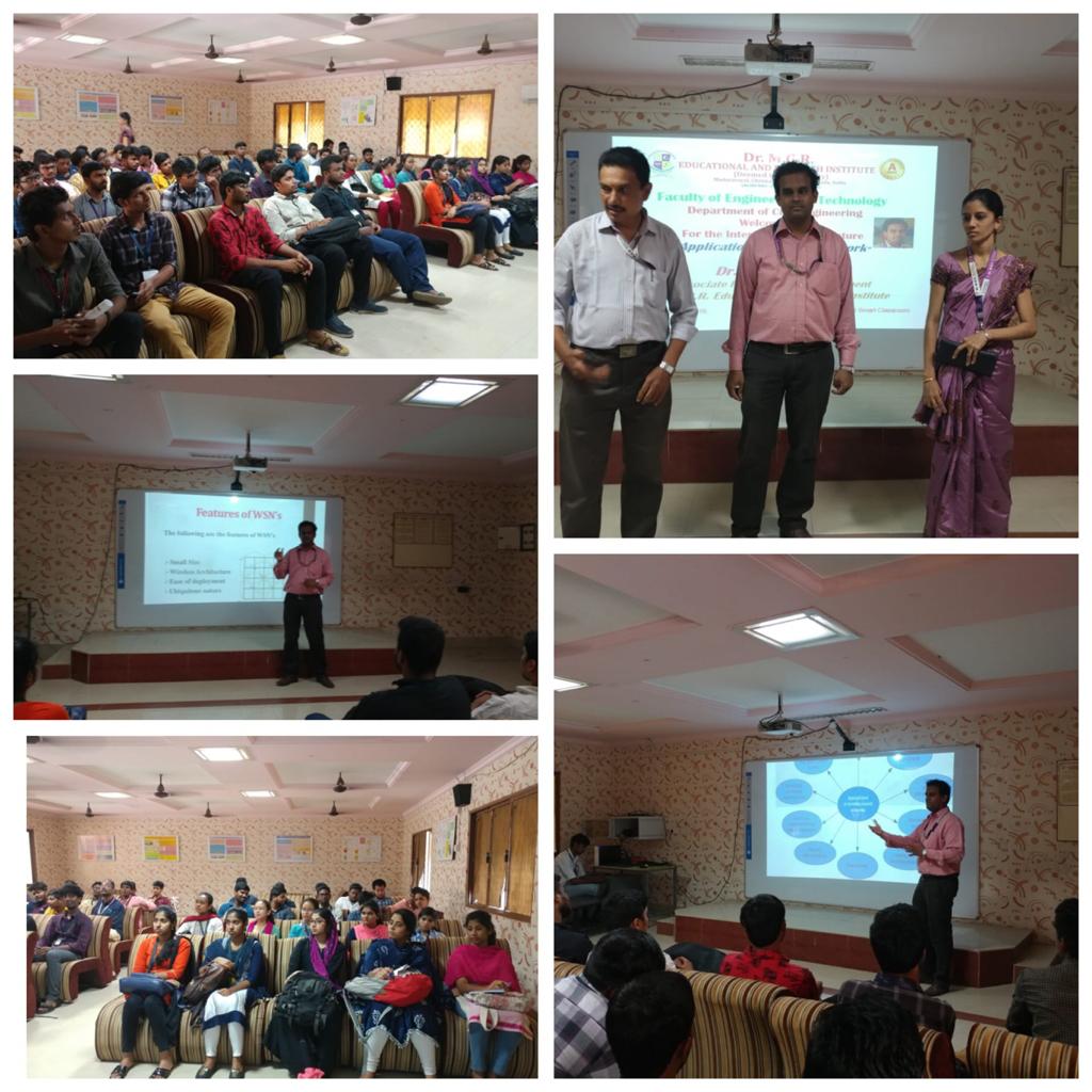 MgrUniversity's tweet photo. Department of #CivilEngineering organized Inter disciplinary Lecture on "Applications of sensor network in Civil Engineering field" by Dr.R.Sudhaman, Associate Professor, Department of #ECE for final year students on August 16, 2019.
#MGRERI #Interdisciplinarylecture https://t.co/aIOH3FfY7h
