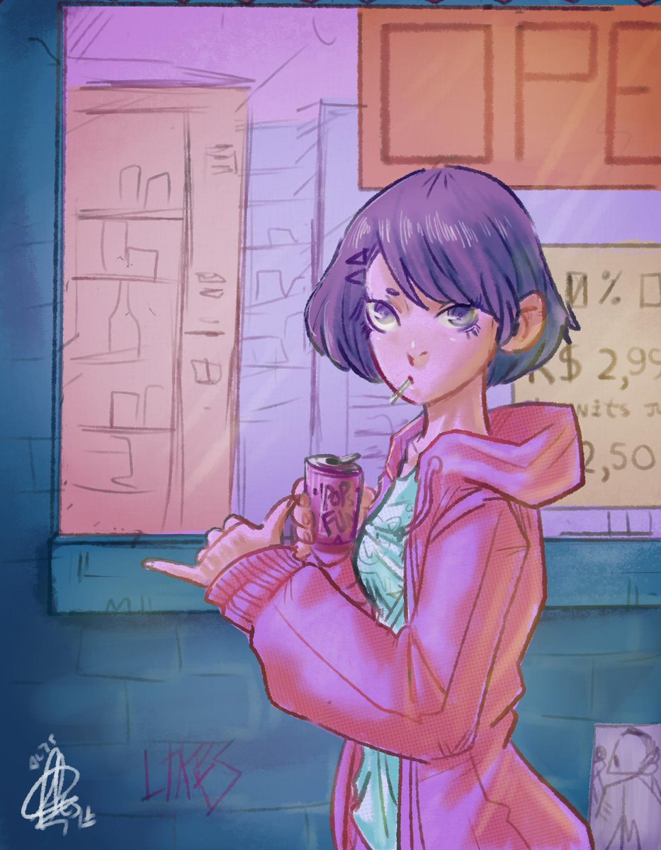 Alesz01's tweet photo. Going Out.
#digitaldrawing #girl #digitalart #drawing #al3s #pink #night https://t.co/yURv6lltyW