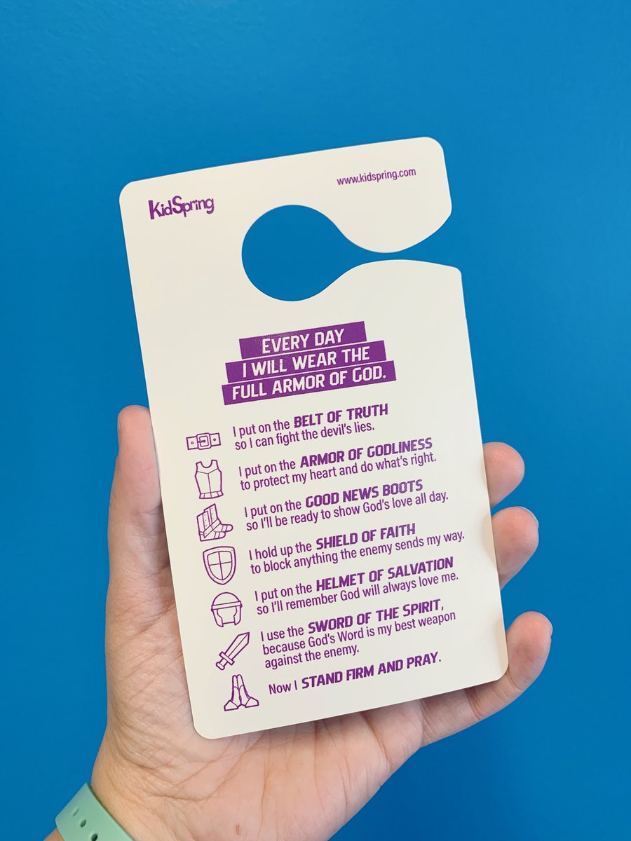 KidSpring's tweet photo. You can get one of these tomorrow! #KSEverydayArmor #ArmorOfGod #KidSpring https://t.co/oE5XCsoS8Z
