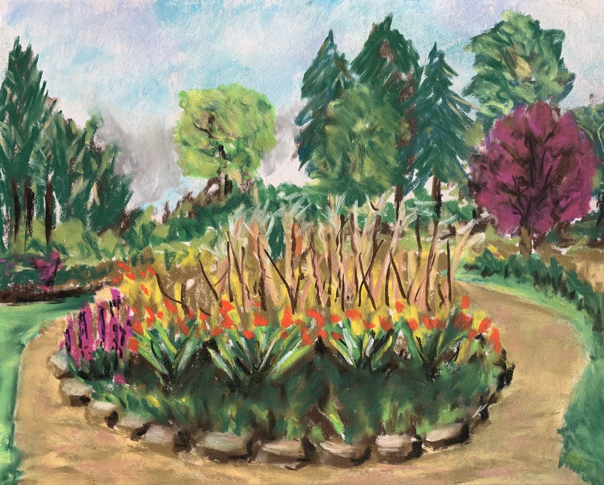 shephard_mark's tweet photo. Enjoying the Walled Peace Garden Art in the Park hands on pastels art event in Barshaw Park, Paisley with the fabulous Lynn Howarth πβ€οΈπ #PaisleyIs #FriendsofBarshawPark https://t.co/3w3QqrdqZA