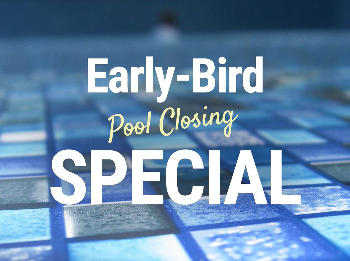 As kids go back to school, it's time to think about getting your pool ready for the winter. Save some $$$ by scheduling your pool closing service today! buff.ly/33DbRtS