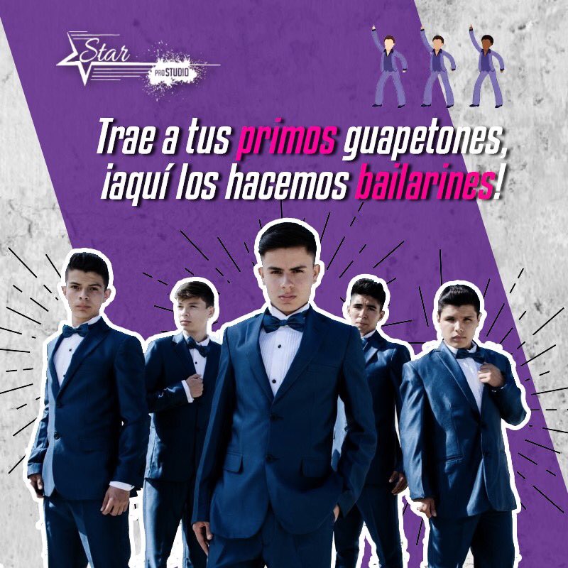 StarProStudio's tweet photo. ¡¡Más vale chambelan que sea muy bailarín que galan con dos pies derechos!!
😅😅😅
¡Aquí la guapa eres TÚ!
::Ven con tu equipo de chambelanes y conoce tu baile de XV::
Tu equipazzo de core��grafos está aquí.
@starprostudio 

#vivelosxvdetussueños #SPS #coreografiasdexvaños https://t.co/aqOCScbTj6