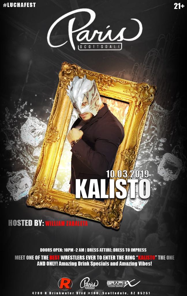 cscnoticias1's tweet photo. #Espectáculos Kalisto llegará a Paris in Scottsdale con el #LUCHAFEST  https://t.co/PcBIYeRBTs #Luchafest #wwe #Kalisto @KalistoWWE #Remamanagement https://t.co/ZjVvxUdkHp