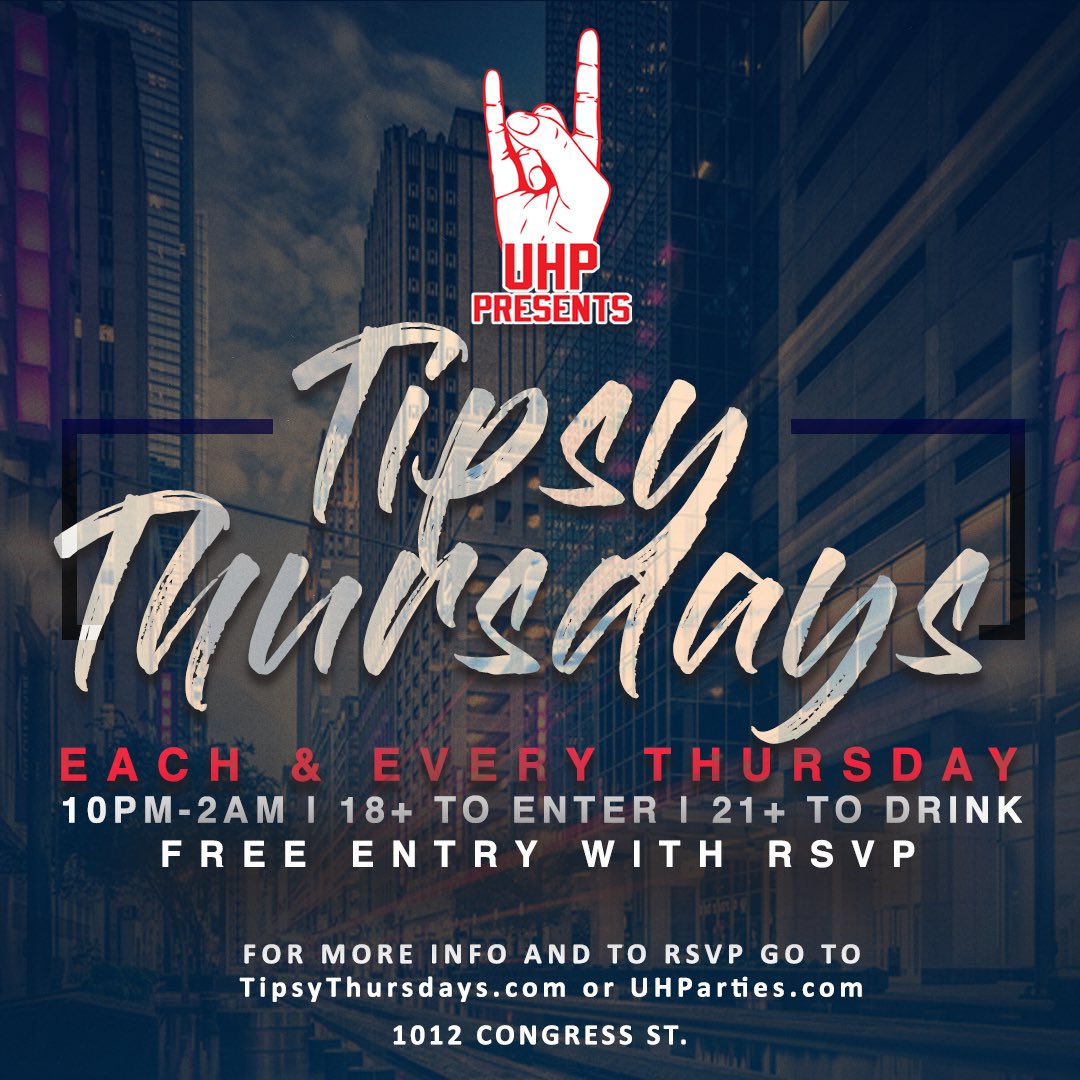 mikemeegz's tweet photo. #TipsyThursdays 🤪🤪🤪Welcome Back Students 🚀🚀🚀 @UHParties https://t.co/jrzhaMvmj1