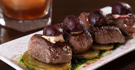 Shhh... Important MEATing in session! Steak N' Beets* ...